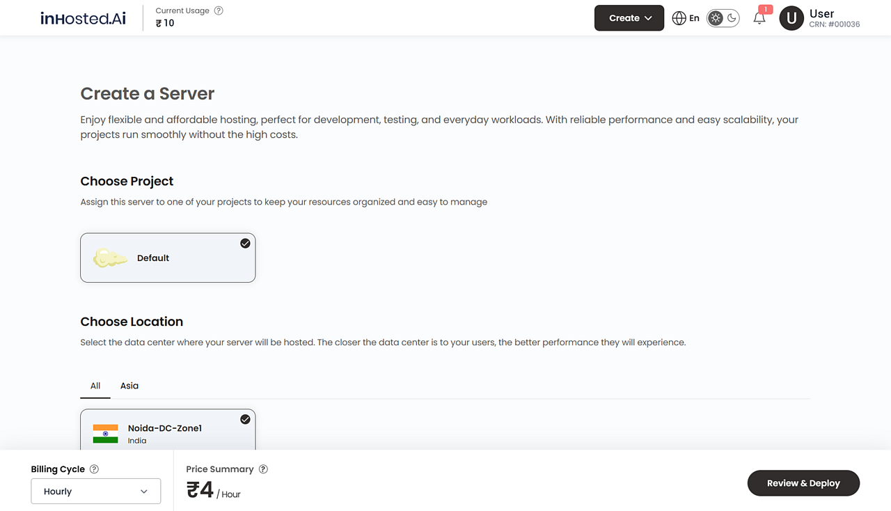 Inhosted Dashboard Panel