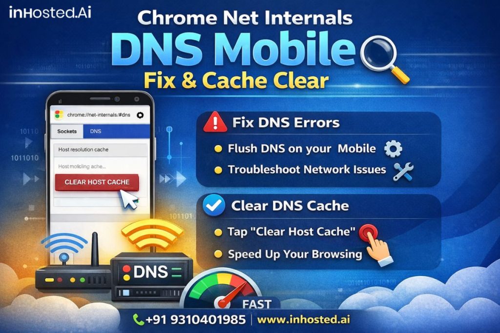 Chrome Net Internals DNS Mobile Fix and Cache Clear
